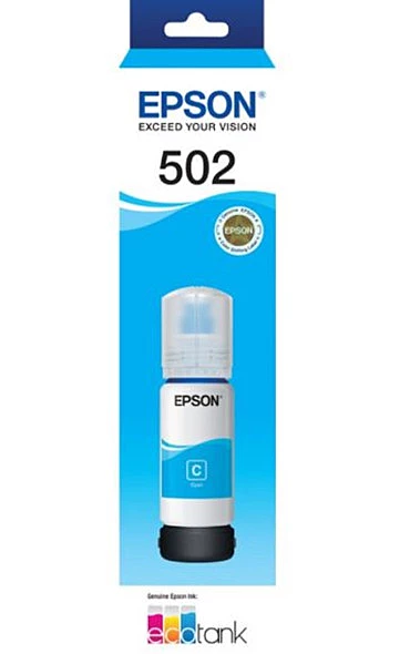 Epson T502 Cyan EcoTank Ink Cartridge
