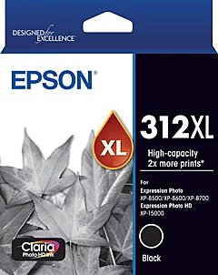 Epson 312 HY Black Ink Cart
