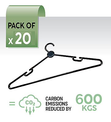 Twenty hangers - offset 600kg carbon emissions Twenty hangers - offset 600kg carbon emissions