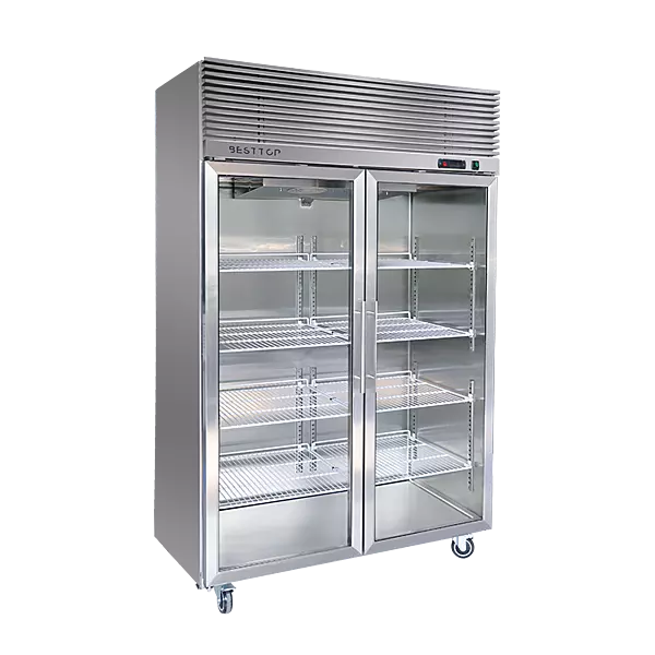 Double Glass Door Upright Fridge/CRT48-2SG