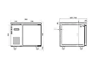 Under Bench Freezer 900mm/CUF09-1-600 (600mm depth)