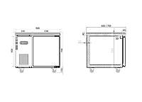 Under Bench Fridge 900mm/CUR09-1-600(600mm depth)