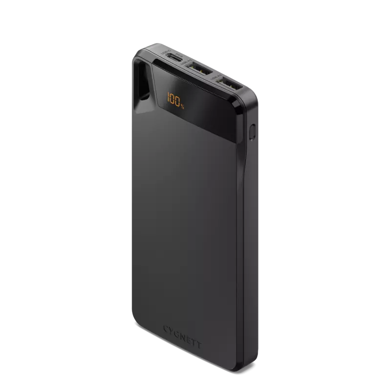 10000 mAh Power Bank - Black