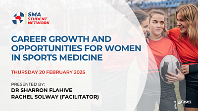 WEBINAR: Career growth and opportunities for women in sports medicine