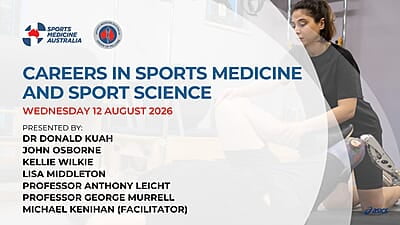 WEBINAR: Careers in Sports Medicine and Sports Science WEBINAR: Careers in Sports Medicine and Sports Science