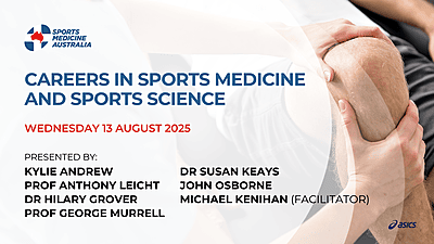WEBINAR: Careers in sports medicine and sports science