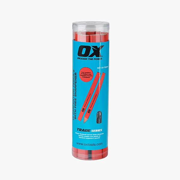OX Trade Carpenters Pencils – medium | 10 pack