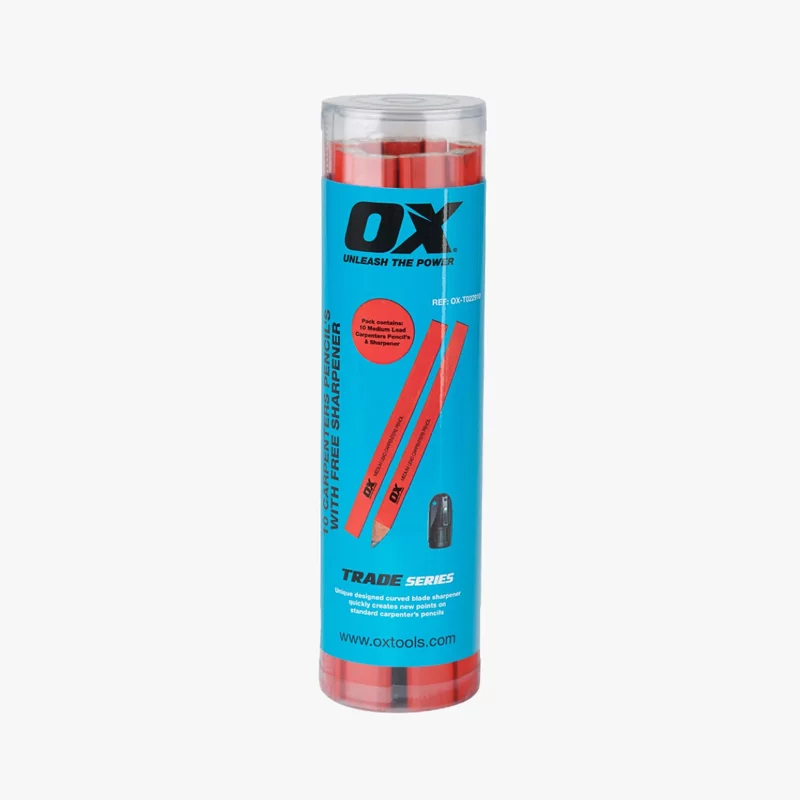 OX Trade Carpenters Pencils – medium | 10 pack