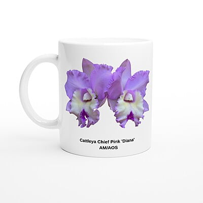 Cattleya Chief Pink 'Diana' Orchid Coffee Mug Cattleya Chief Pink 'Diana' Orchid Coffee Mug