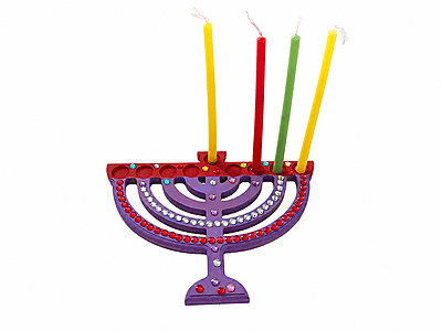 Flat Chanukiah Craft Project for Decorating – Pack of 10