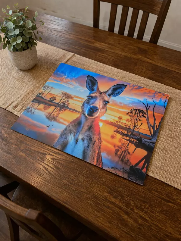 Kangaroo Premium Acrylic Coaster