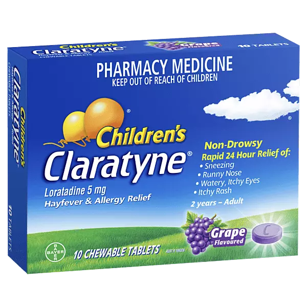 Claratyne Children's Hayfever Allergy Relief Tablets 10 pack