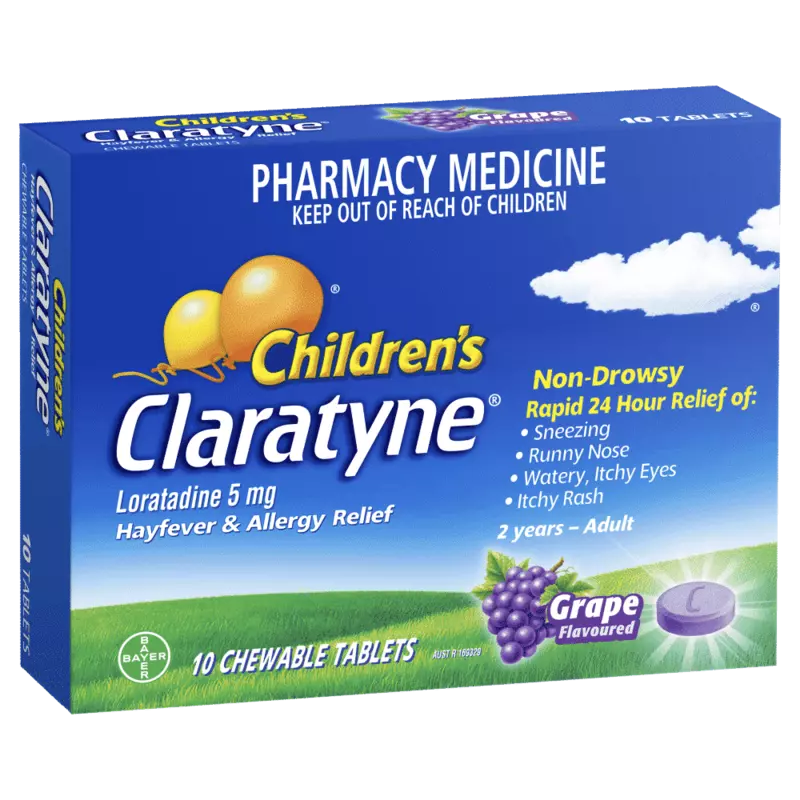 Claratyne Children's Hayfever Allergy Relief Tablets 10 pack