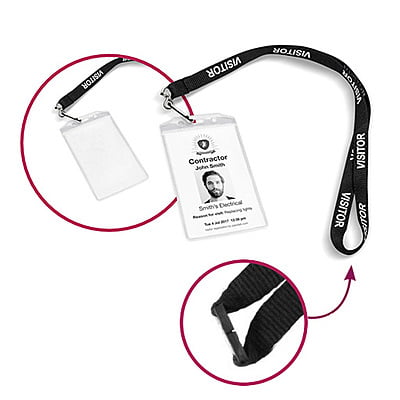 Clear Pocket on Lanyard (10 pk) Clear Pocket on Lanyard (10 pk)