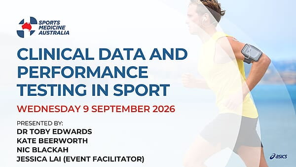 WEBINAR: Clinical Data and Performance Testing In Sport WEBINAR: Clinical Data and Performance Testing In Sport