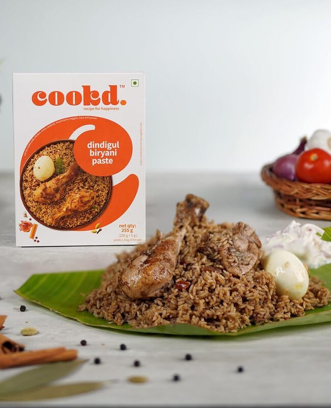Cookd Dindigul Biryani Paste 255g (Serves 3 People) (Pack of 2)