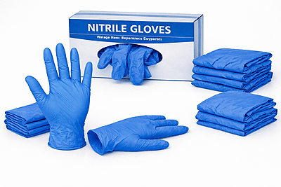 Nitrile Gloves Small Blue - Powder Free, Disposable 100Gloves/Box