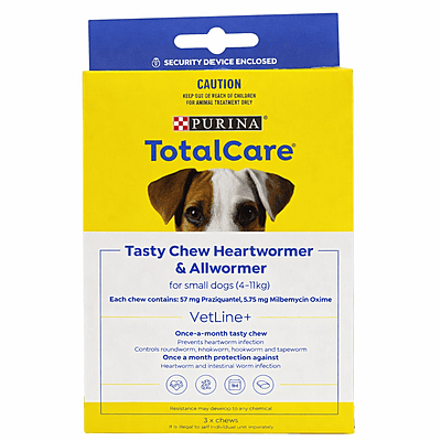 Nestle Purina TTLCR HeartWorm Allworm Small Dogs