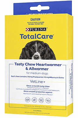 Nestle Purina TTLCR HeartWorm Allworm Medium Dogs
