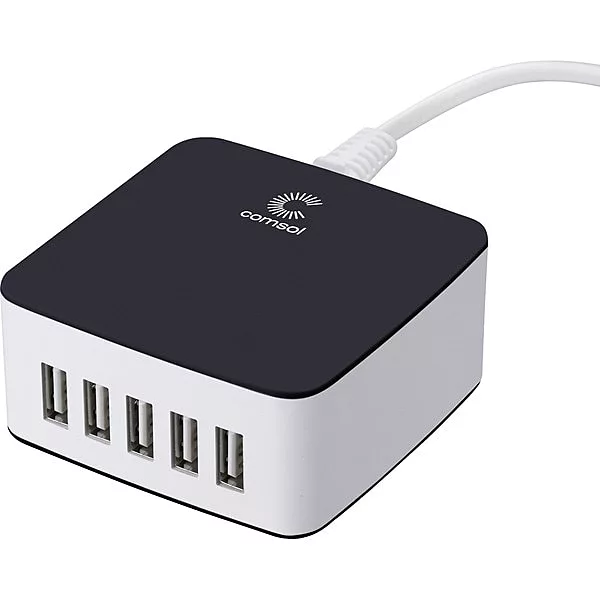 Comsol 5 Port USB Desktop Charger 7.8A/39W