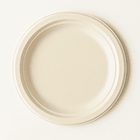 Sugarcane Round Plates, 50pcs
