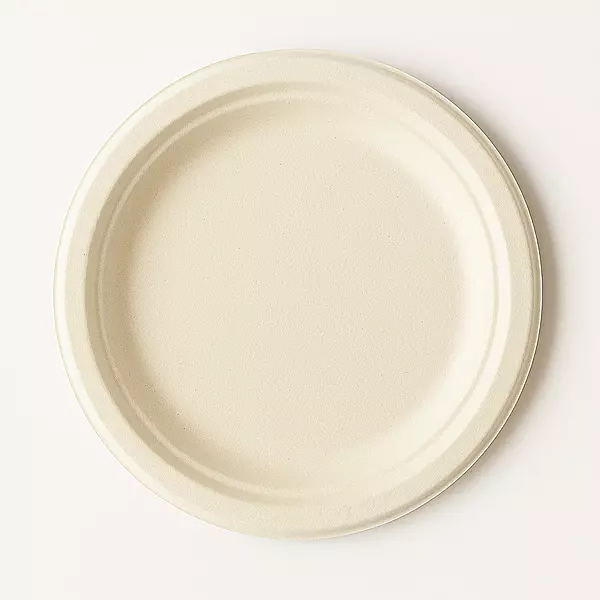 Sugarcane Round Plates, 50pcs