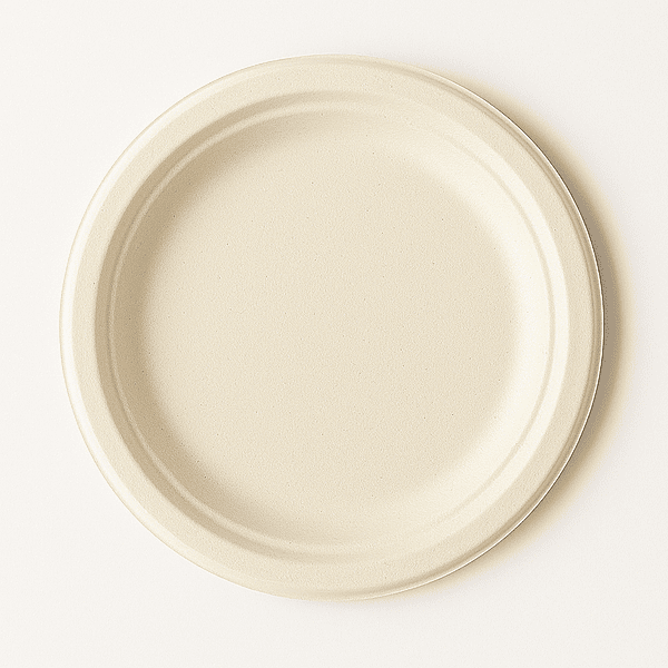 Sugarcane Round Plates, 50pcs