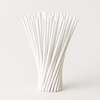 Cocktail Straw White, 250pcs
