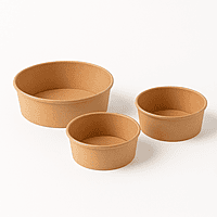 Kraft Paper Bowl 150mm, 50pcs/unit