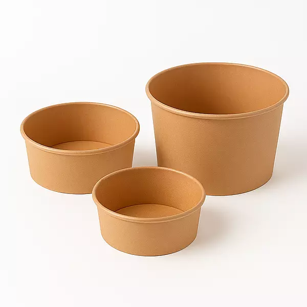 Kraft Paper Bowl 180mm, 50pcs/unit
