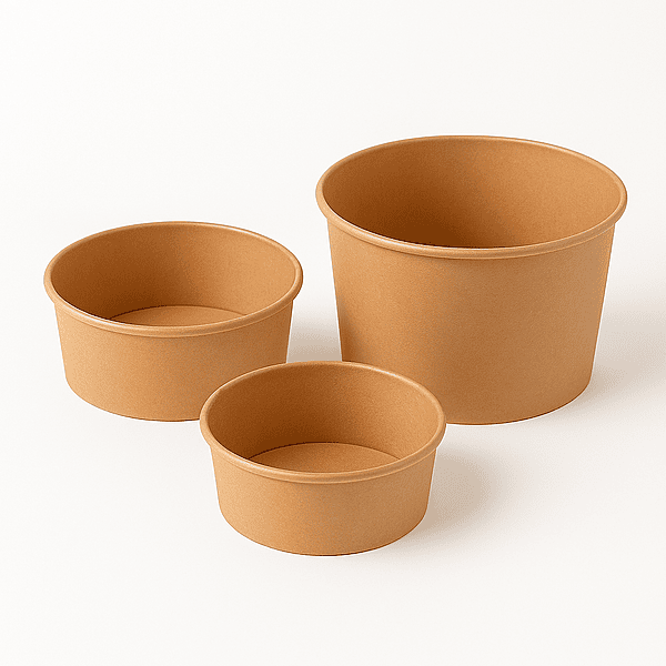 Kraft Paper Bowl 180mm, 50pcs/unit