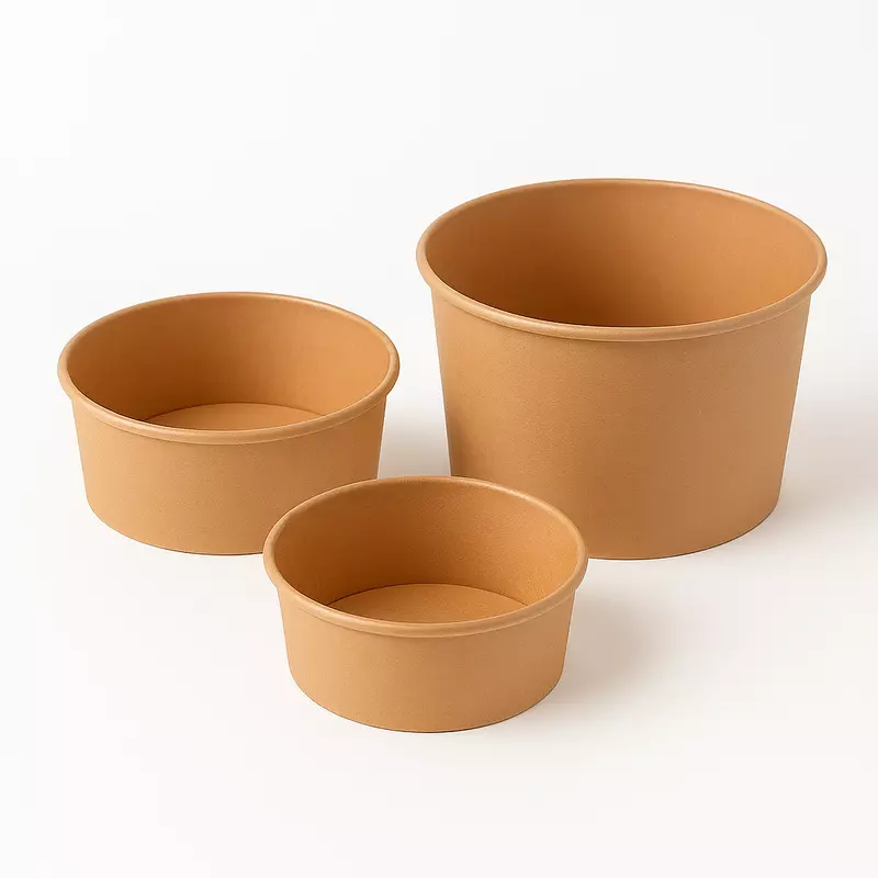 Kraft Paper Bowl 180mm, 50pcs/unit