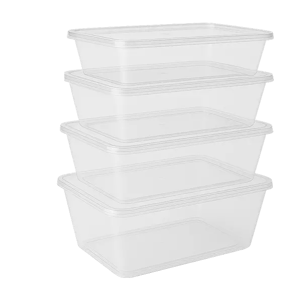 Novex Rectangular Container Clear, 50 pcs/unit