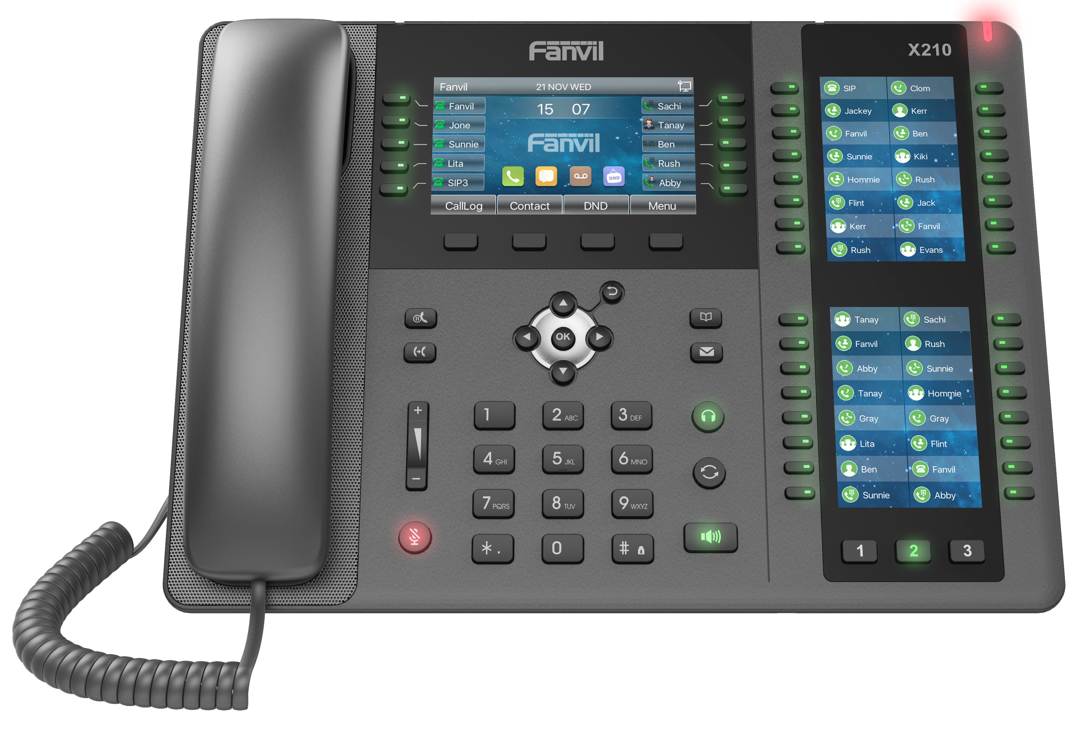 X210 Fanvil Enterprise IP Phone – Built-in Bluetooth