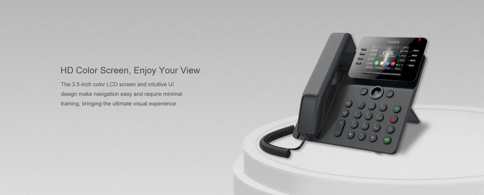 V64 Fanvil Prime Business IP Phone – 3.5″ Colour Screen