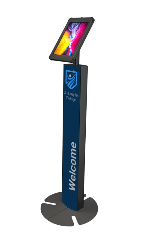 Custom Branded iPad Floor Stand With Printer Mount