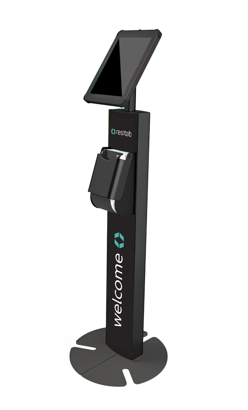 Resitab iPad Floor Stand With Printer Mount Resitab iPad Floor Stand With Printer Mount