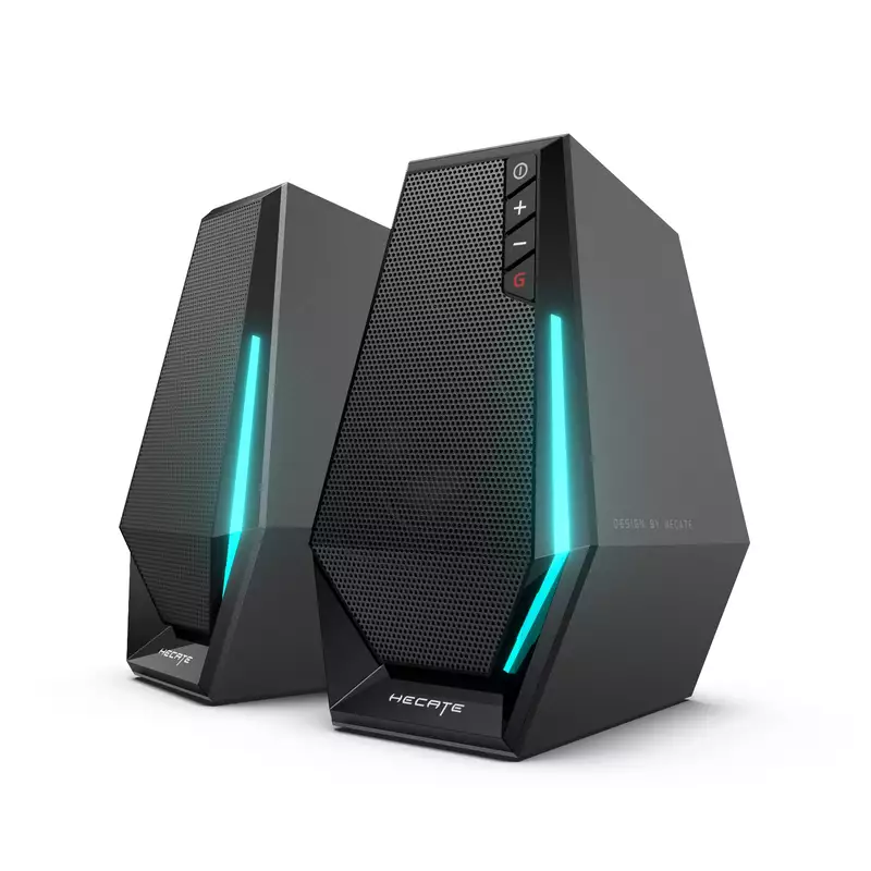 Edifier G1500 Wireless Gaming Speakers - 2.5 Drivers 12 RGB Settings Bluetooth V5.3/Aux/USB Gaming RGB Speakers