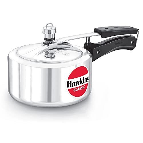 Hawkins Classic Aluminum Pressure Cooker 2 Litres - Silver - CL20