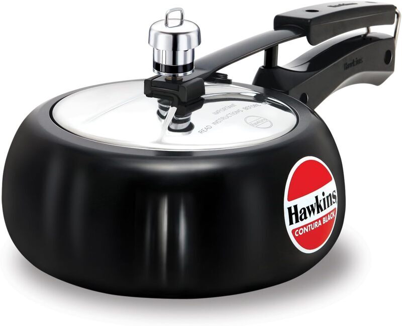 Hawkins Contura Hard Anodised Pressure Cooker 2 Litres - Black - CB20