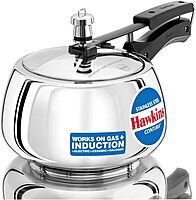 Hawkins Contura Stainless Steel Pressure Cooker, 3.0 Liter Capacity