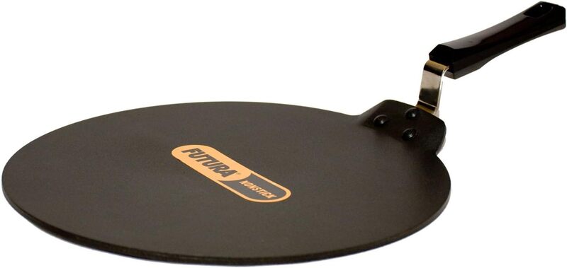 Hawkins Futura Nonstick Dosa Tava, Diameter 33 cm, Thickness 4.88 mm (Black) NDT33