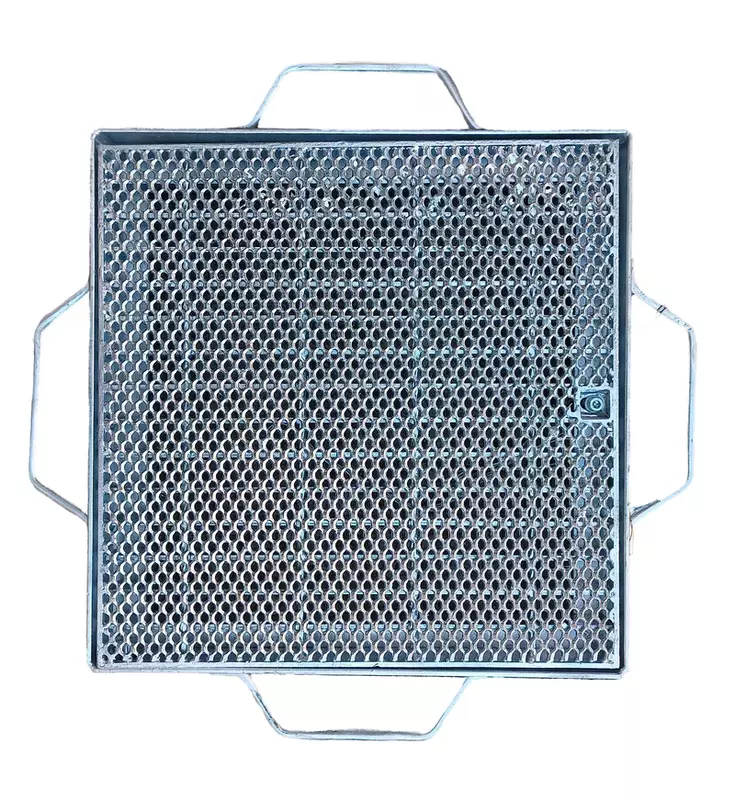 Heelguard Grate and Frame Hinge - Lockable, Heavy Duty Galvanised | 450 x450 x 50mm