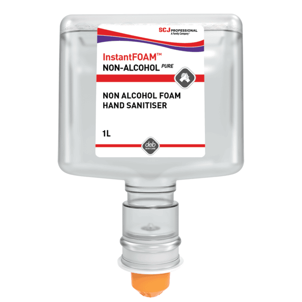 Deb Instant Foam Non-Alcohol Pure Sanitiser TF 1Ltr Ctn/3