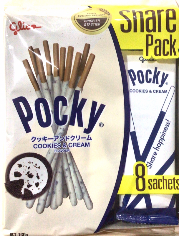 Pocky Cookies Cream Value Pack 160g