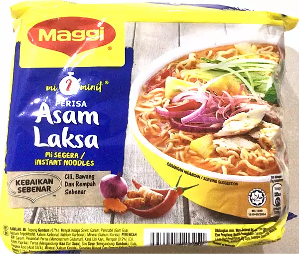 Maggi Assam Laksa Instant Noodles 5x78g