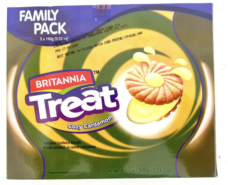 Britannia Elaichi Cream Treat 500g Family Pack