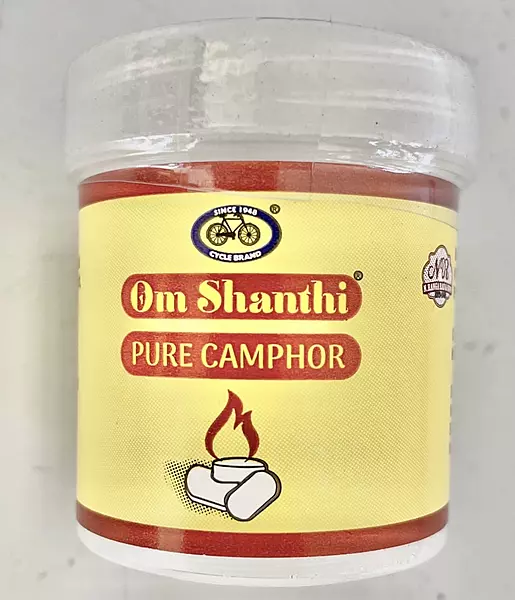 OM SHANTHI CAMPHOR OVAL SHAPE 50Nos