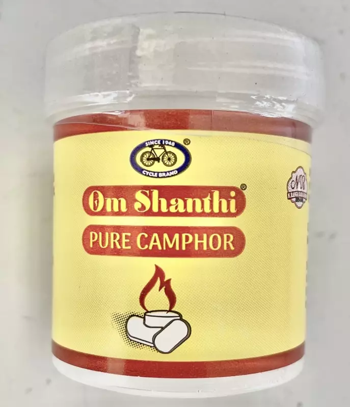 OM SHANTHI CAMPHOR OVAL SHAPE 50Nos