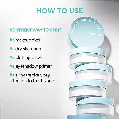 Innisfree No Sebum Mineral Powder 5g compact